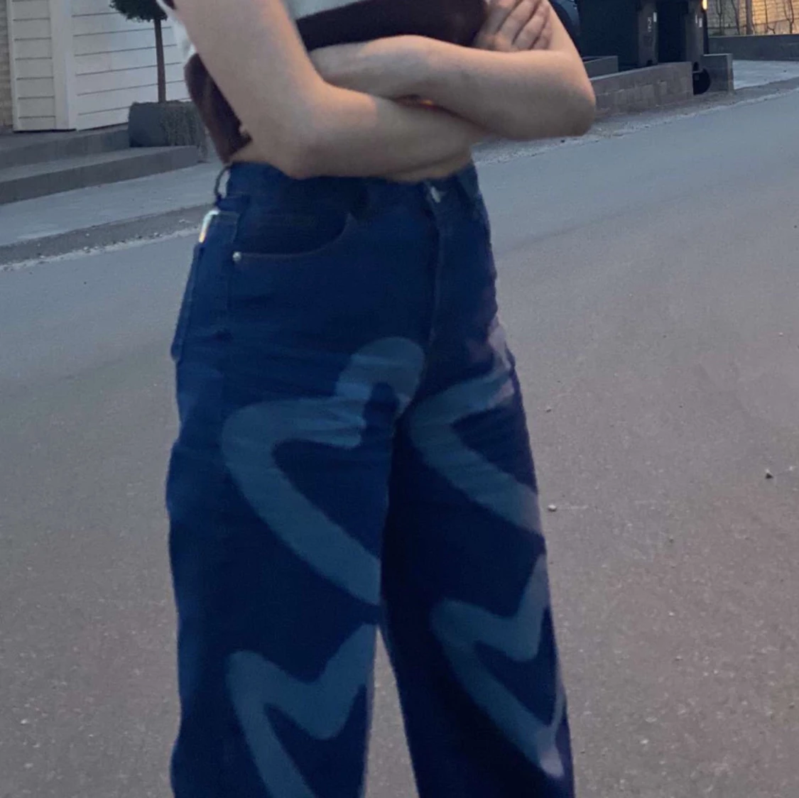 Jeans med hjärtan <3