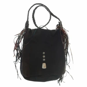 Väska - Axelremsväska i mörkbrunt fake skinn i bra skick 