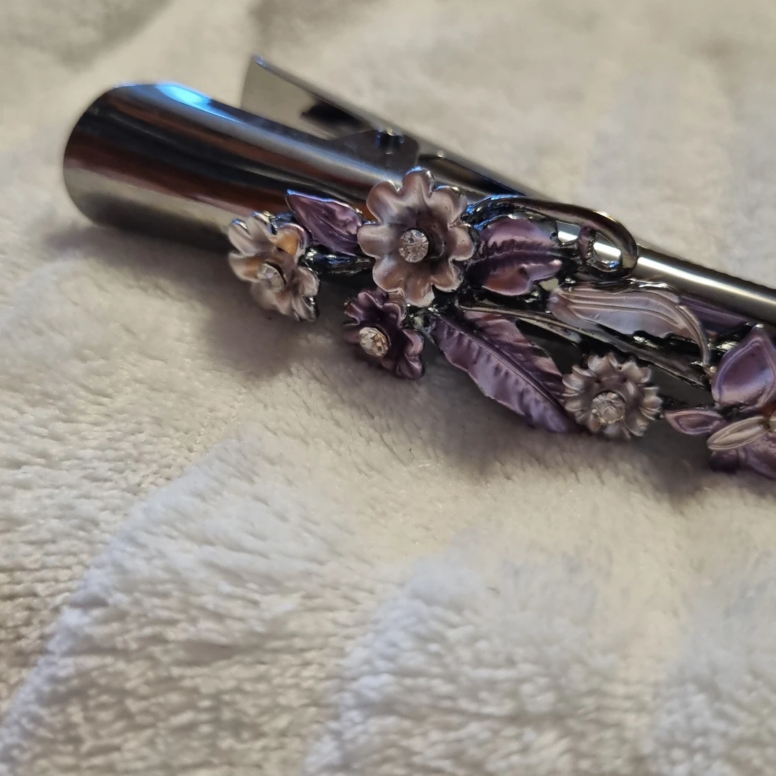 Hårklämma med blomma - 90