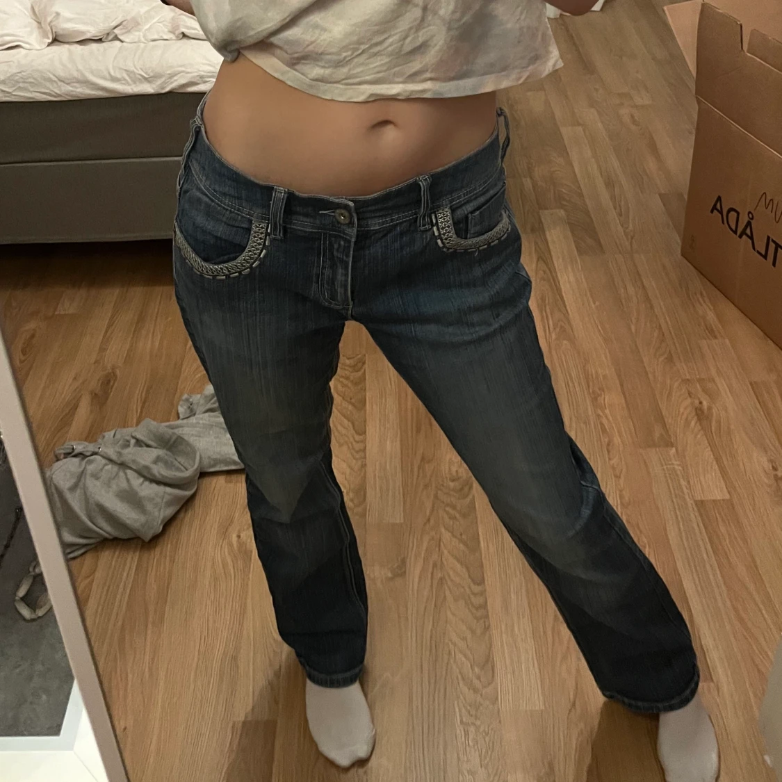 Lågmidjade jeans