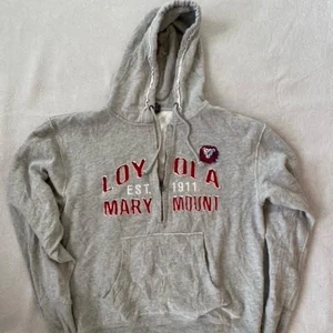 Grå half Zip Hoodie  - Grå half Zip Hoodie med Loyola Marymount University tryck