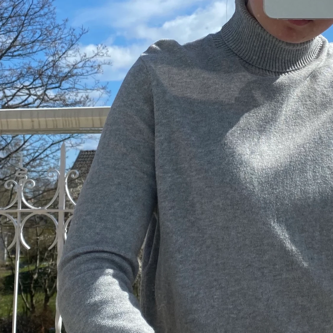 Grå lösare polotröja - 90