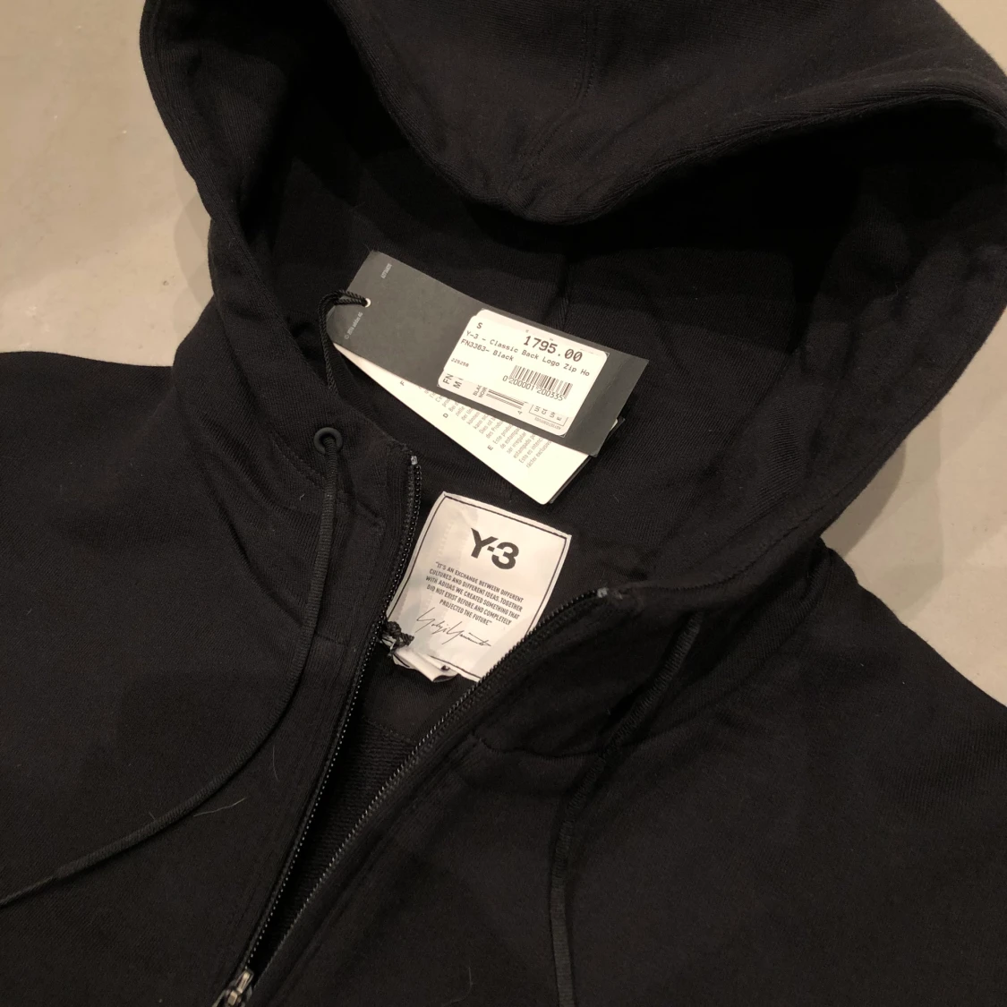 Y3 hoodie helt ny - 90