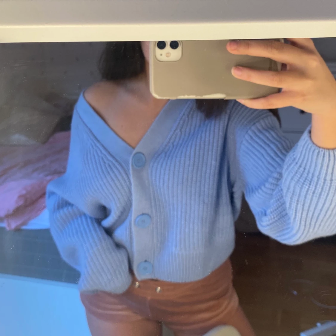 Trendig blå tröja/cardigan 💙 - 91