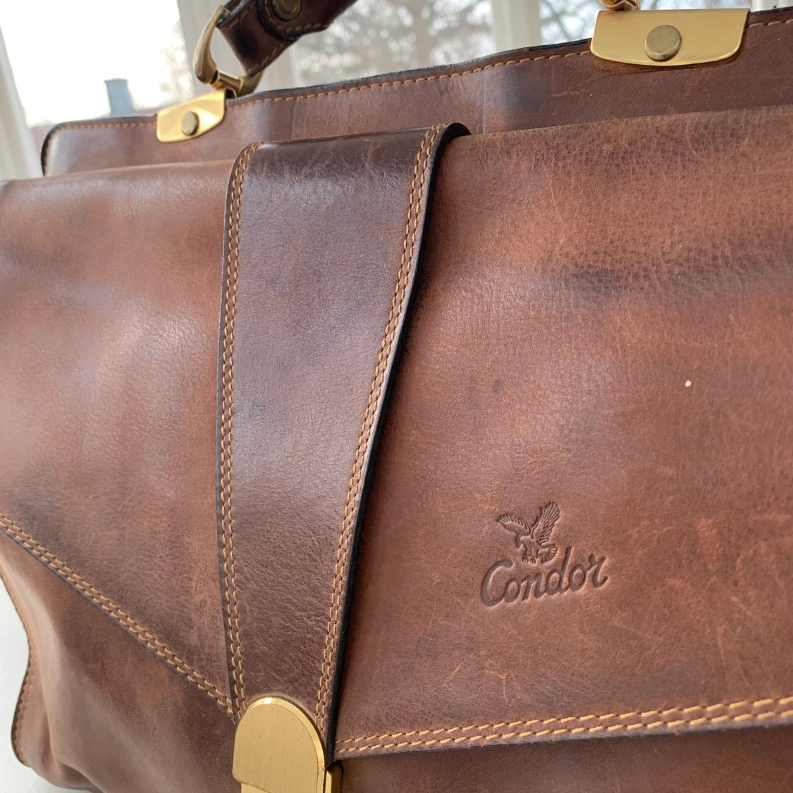 Vintageväska i äkta skinn! - 90