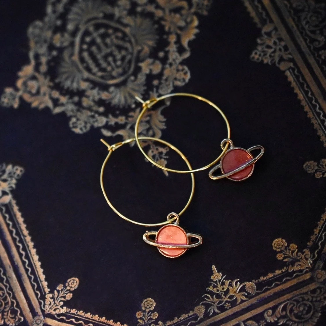 Örhängen Rosa planeter