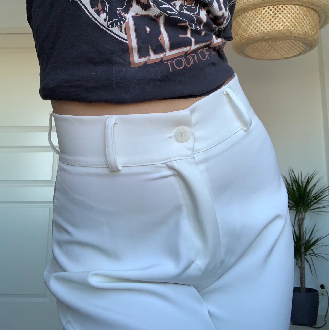 Vita kostymbyxor  - 90