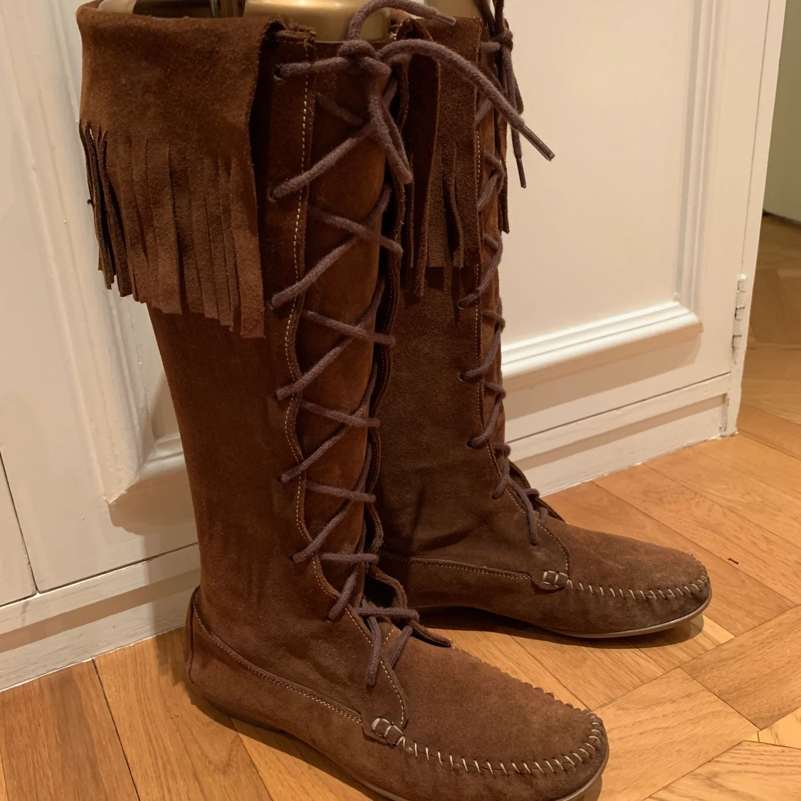 Mockastövlar med snörning! - 90