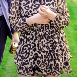 Leopardklänning - En jättefin leopardklänning från Sisters point i storlek S! 