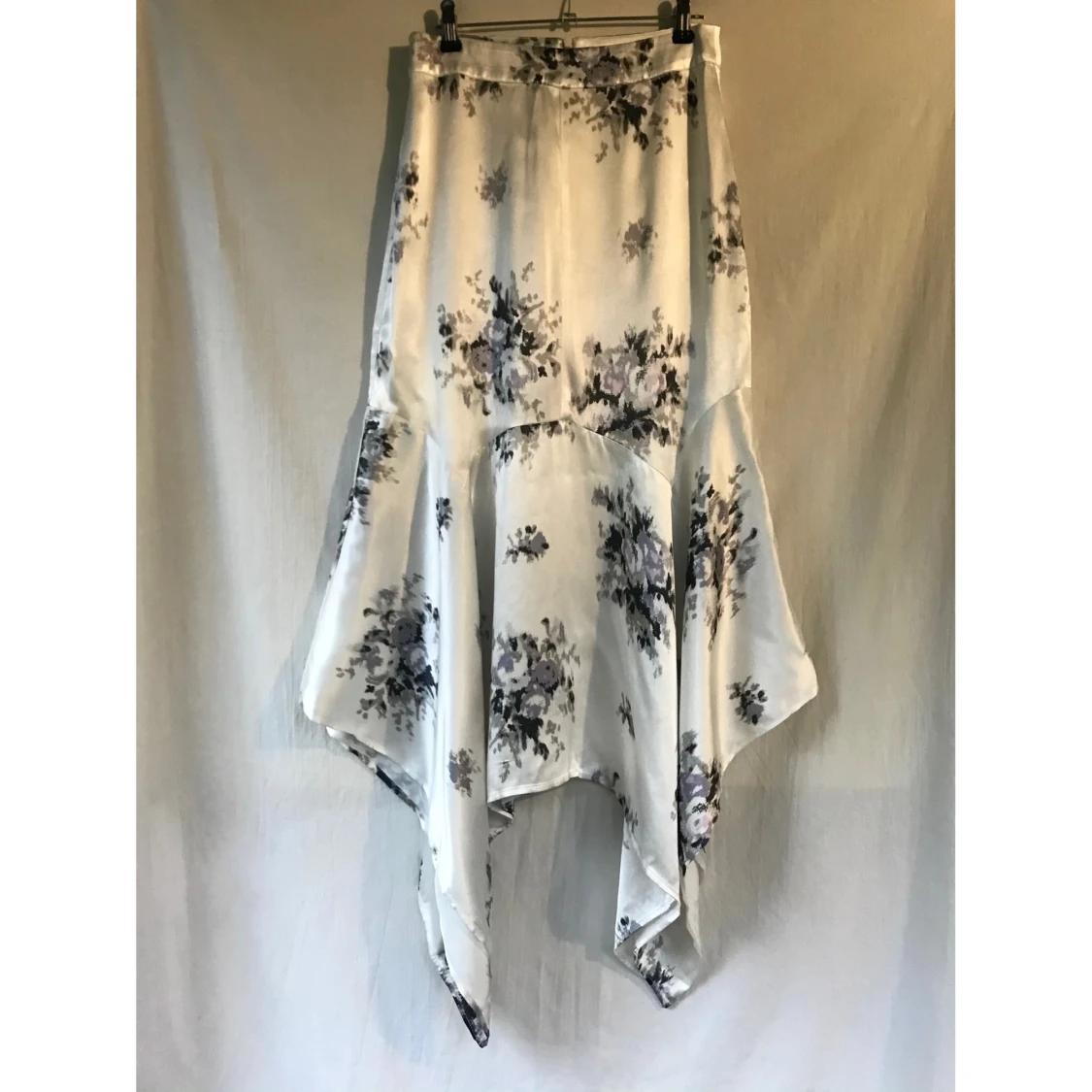 GANNI « Cameron » satin blommig långkjol - 91