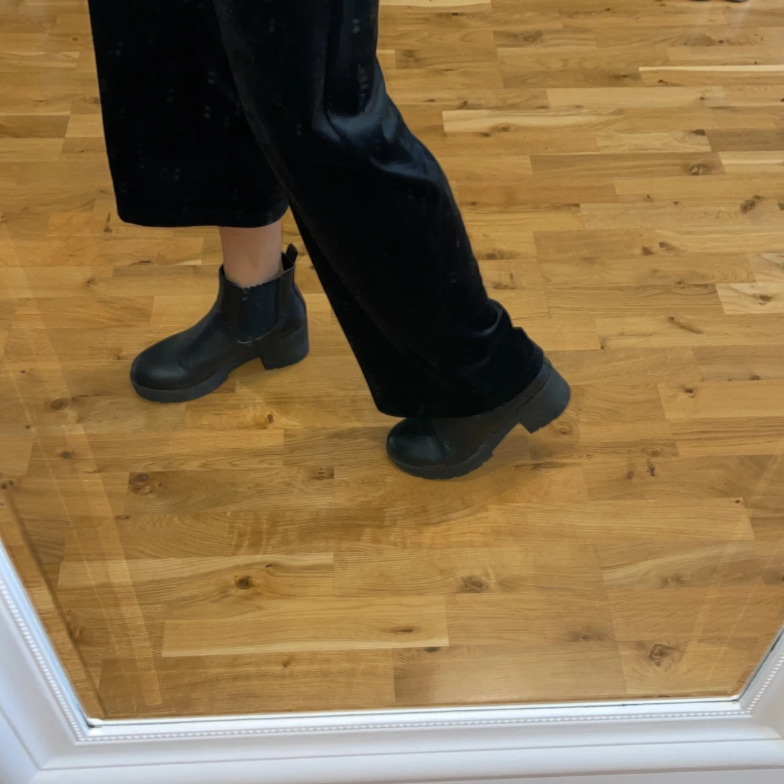 Svarta boots med klack - 91