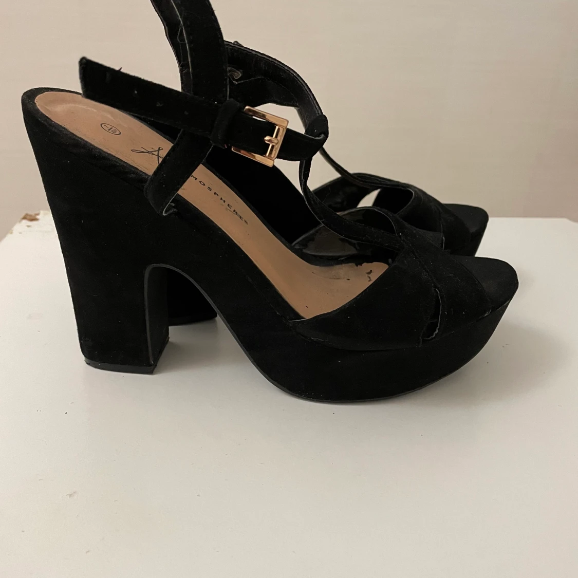 Svarta Klackskor storlek 40 - 90