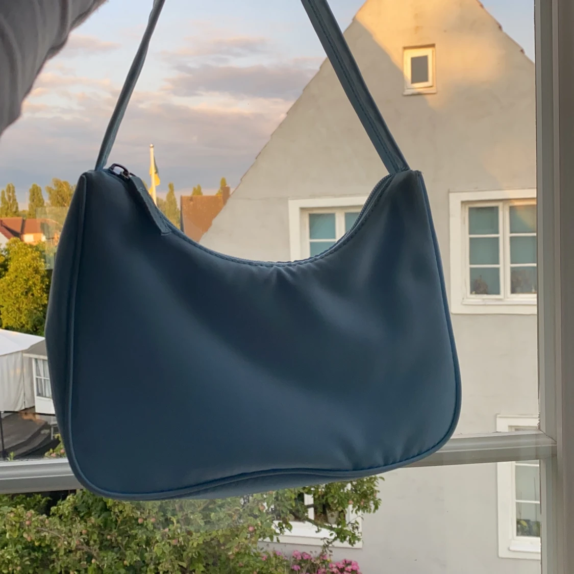 Ljusblå baguette bag  - 91