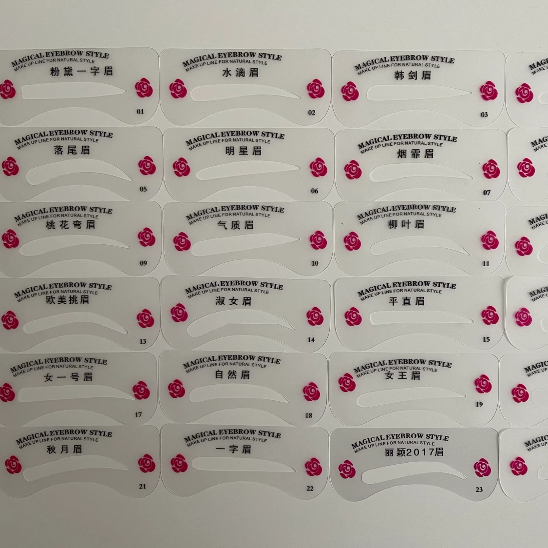 NYA ÖGONBRYNSMALLAR 24 STYCKEN 50 SEK