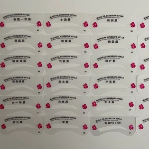 NYA ÖGONBRYNSMALLAR 24 STYCKEN 50 SEK - NEW EYEBROW TEMPLATES 24 PIECES 50 SEK