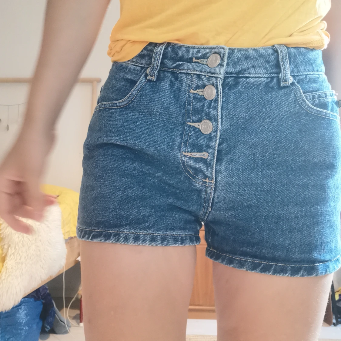 Vintage 90's jeansshorts Blue Asphalt - 90