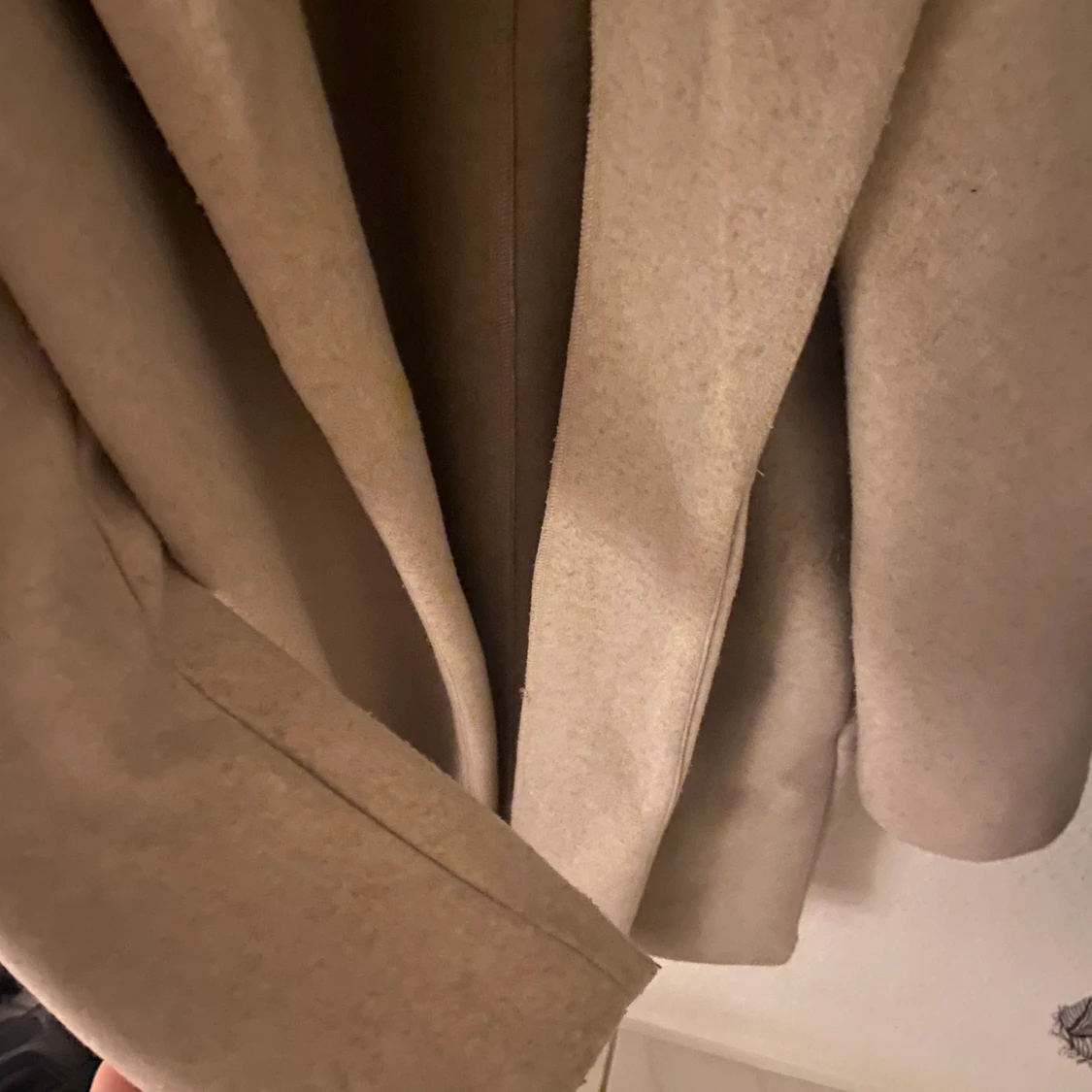 Beige/grå kappa - 90