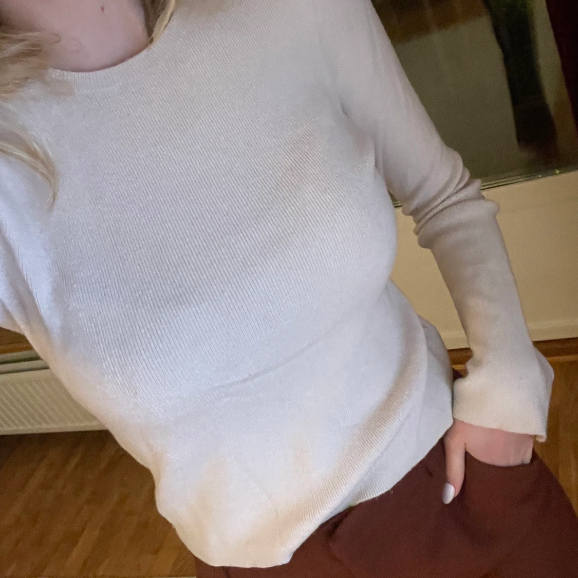 Mjuk stickad tröja  - 90