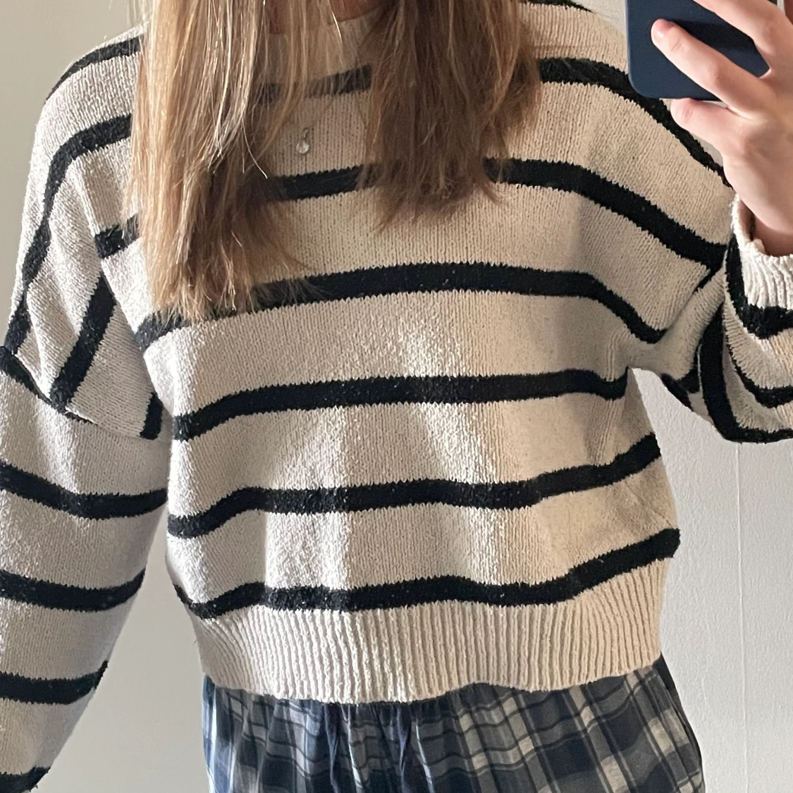 Randig stickad tröja - 91
