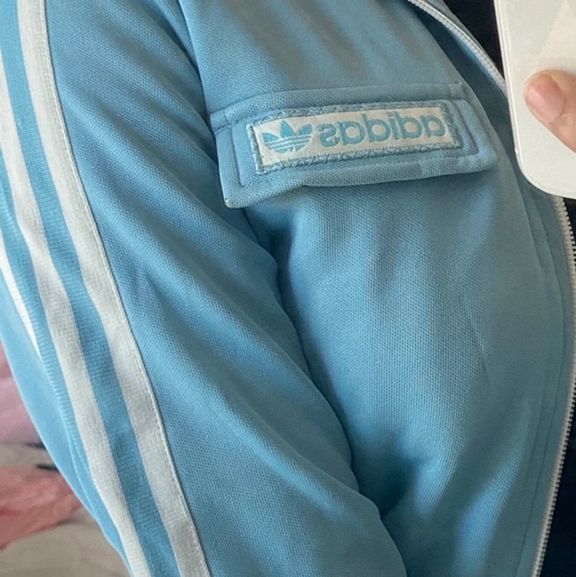 Adidas ljusblå 90’ Kofta  - 90