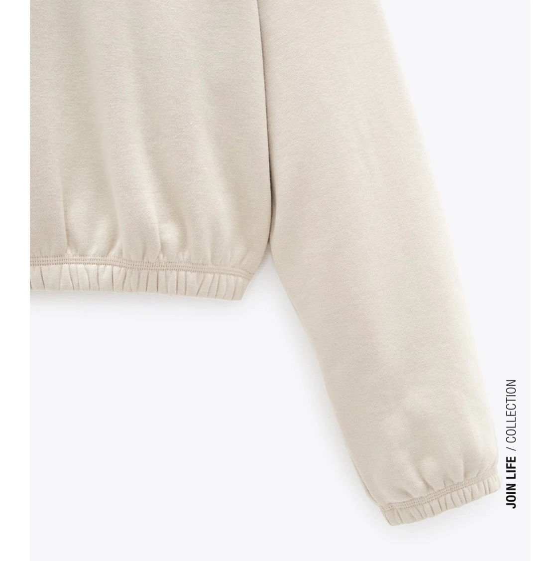 beige huvtröja/hoodie - 91