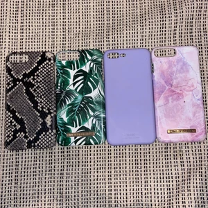 Mobilskal iPhone7/8+  - De tre första är knappt använda! Den sista (rosa) kommer på köpet. 50kr/st plus frakt 