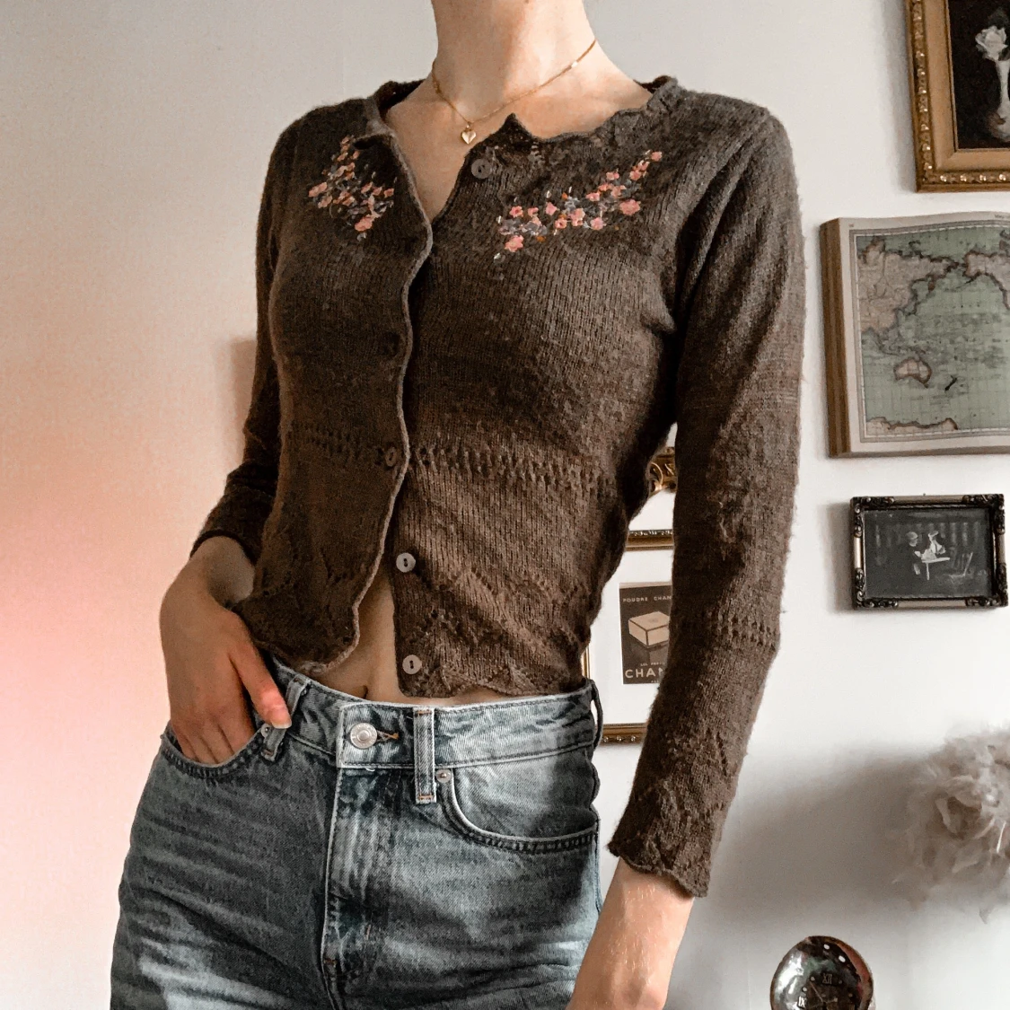 EXIT - stickad kofta stl XS