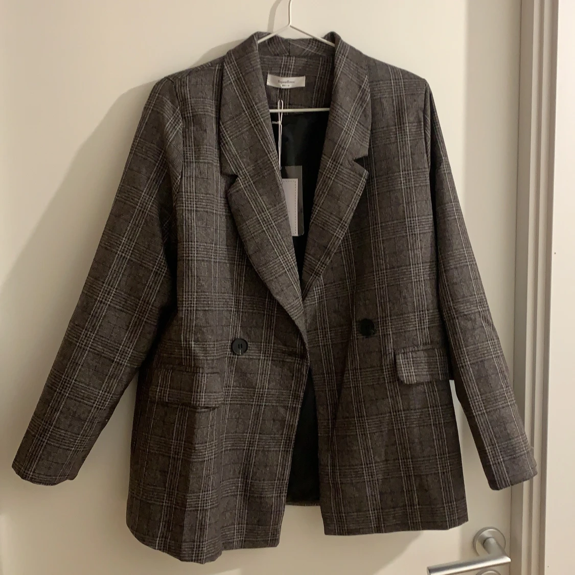 Grå/brun blazer - 90