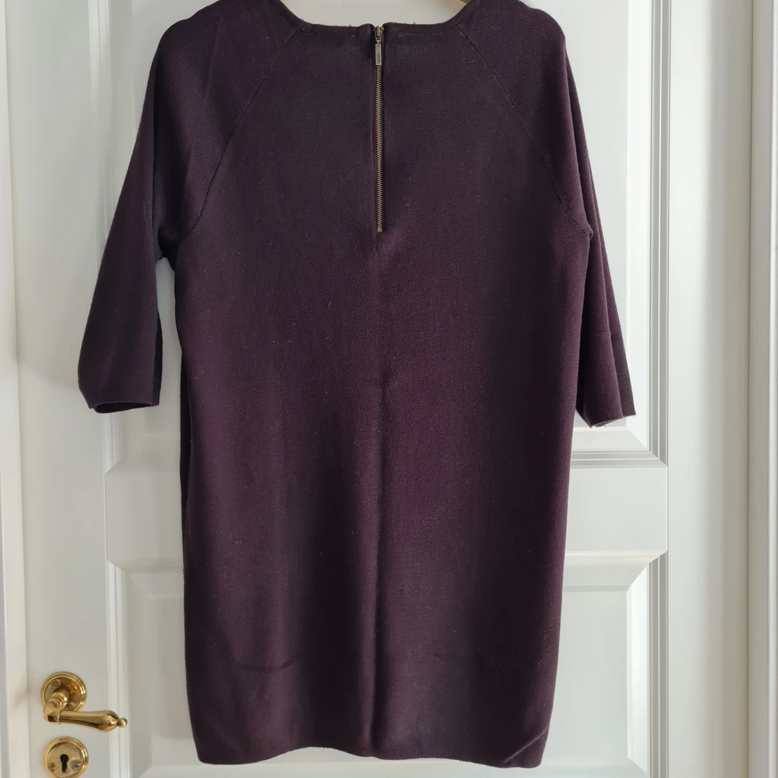 Knitted dark purple dress - 90