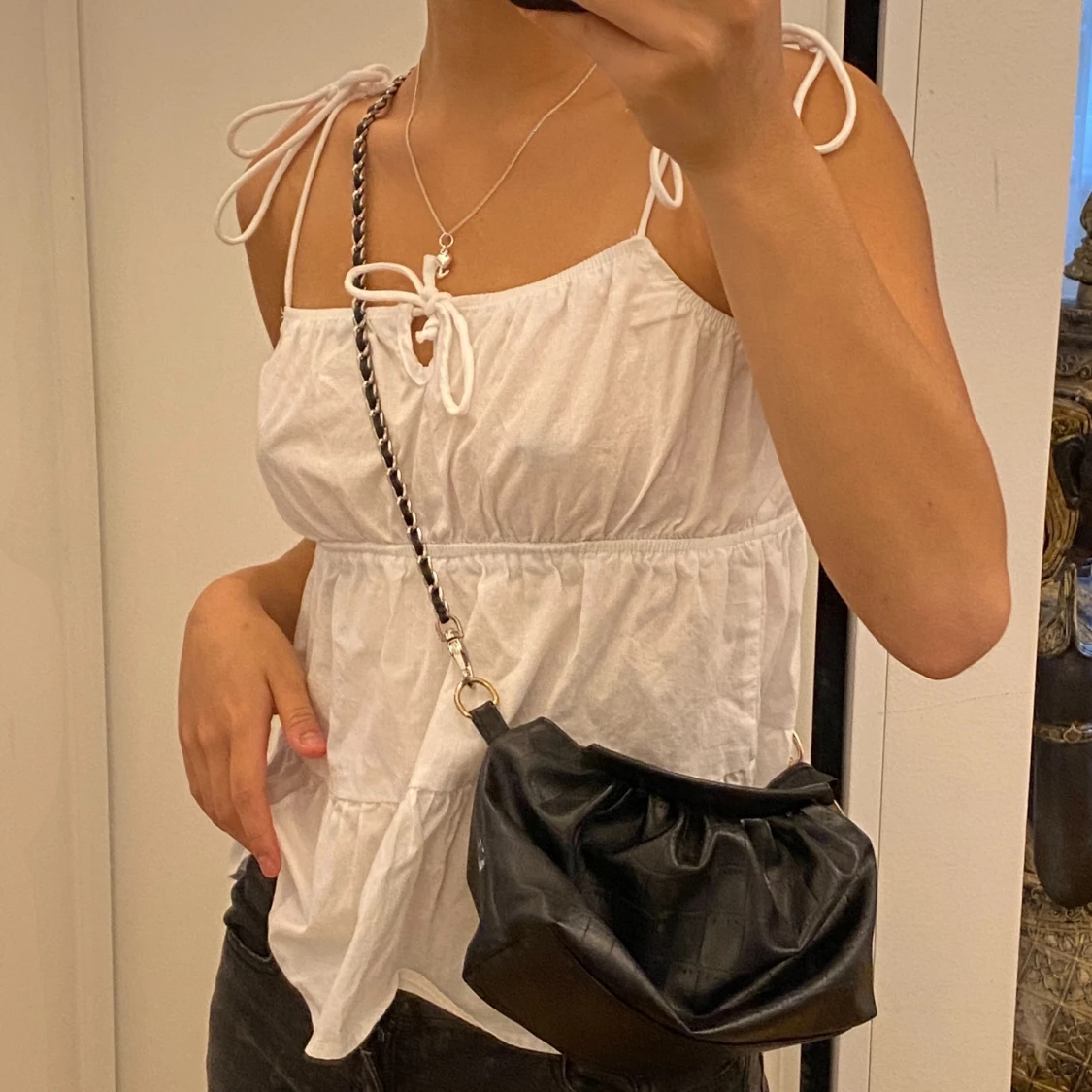 Läder liknande väska