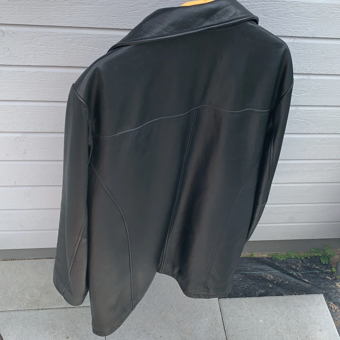Läderjacka/kappa - 90