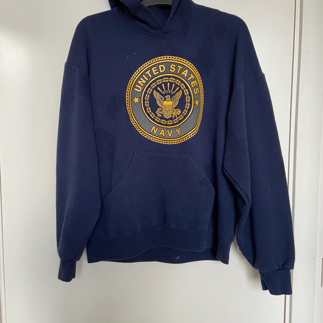 College hoodie, strl L