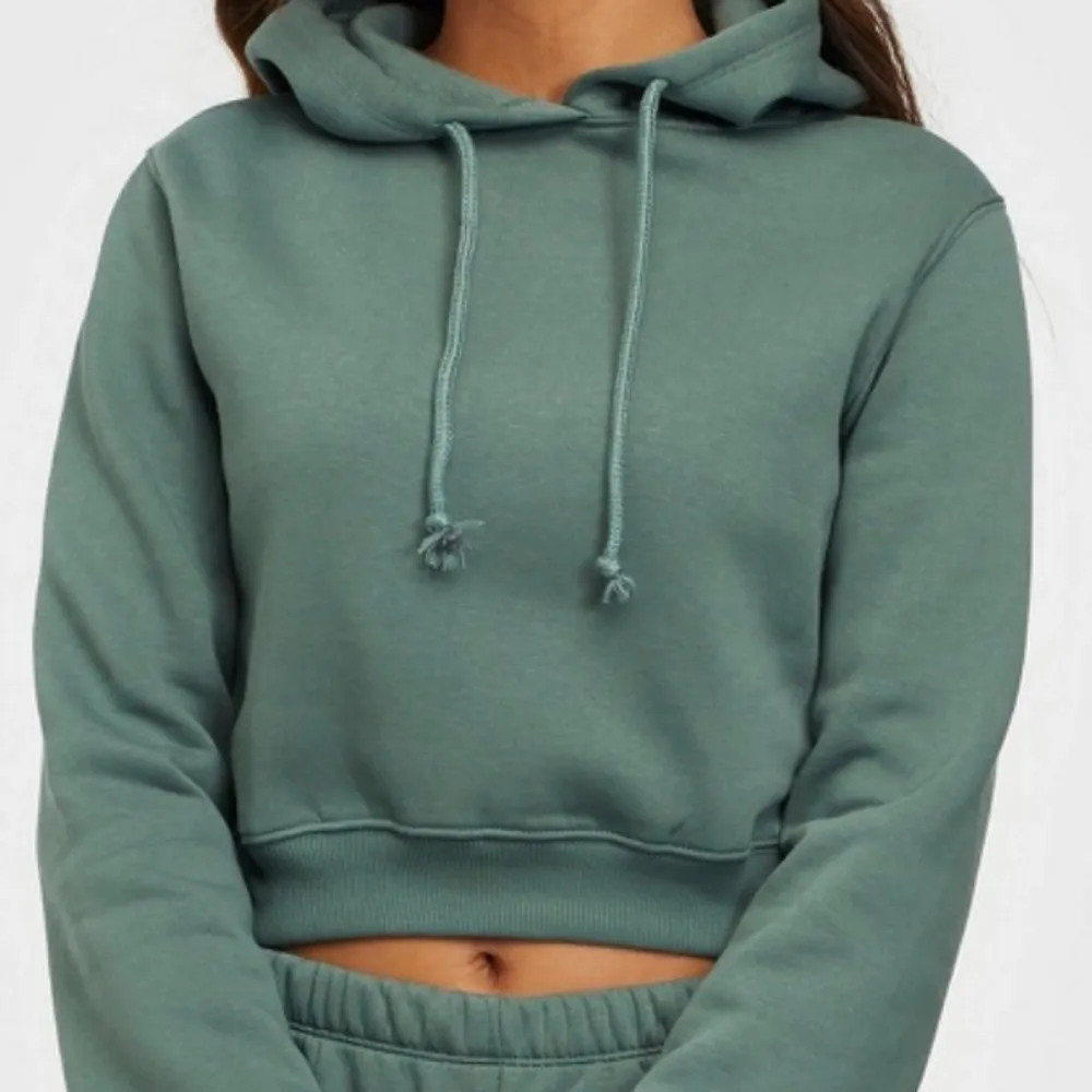 Säljer denna cropde hoodie. Använd fåtal gånger (inga skador). Villig att sänka pris då jag vill bli av med den! Den är som ny💞💞 (bild tre, en likadan fast i färgen vit). Hoodies.