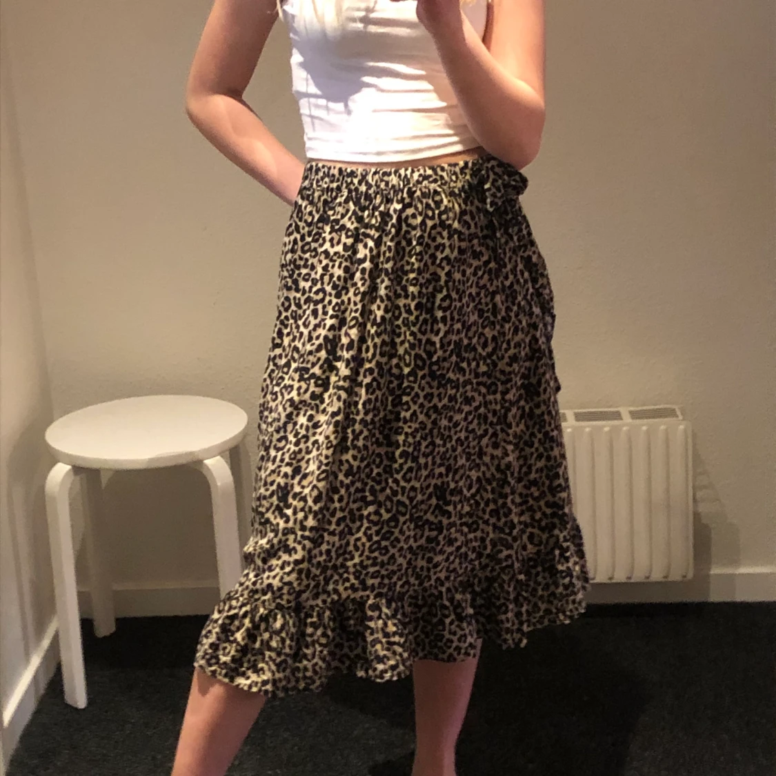 Leopardmönstrad långkjol - 90