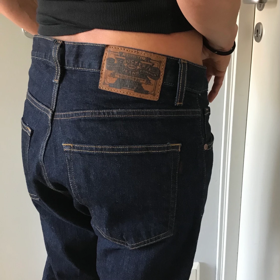 Mörkblåa crocker jeans  - 91