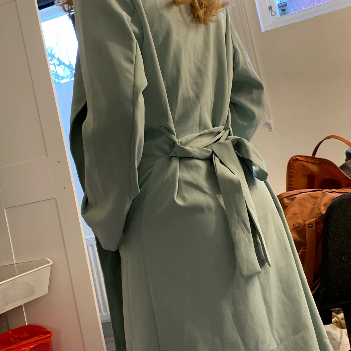 Mintgrön vårkappa! - 90