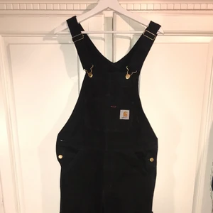 Carhartt dungarees  - Carhartt hängselbyxor, straight leg som behöver ny ägare! Har inte kunnat använda dem alls då dem var för små för mig. Storleken är 29/30, de har ändrat provats och aldrig blivit tvättade. Nyskick! Mer bilder kan skickas vid önskan. Nypriset för dessa i butik är 1700kr.