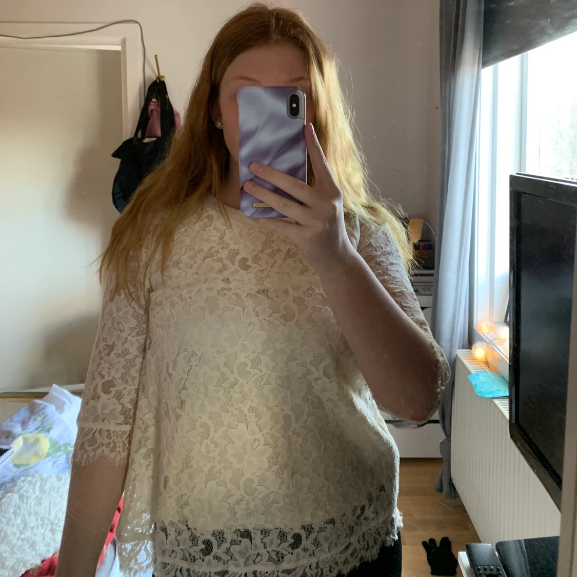 Vit blus från Lindex - 90