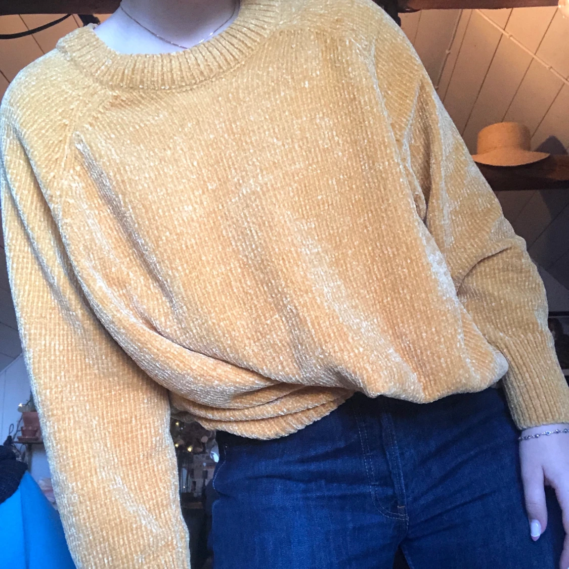Oversized chenille tröja