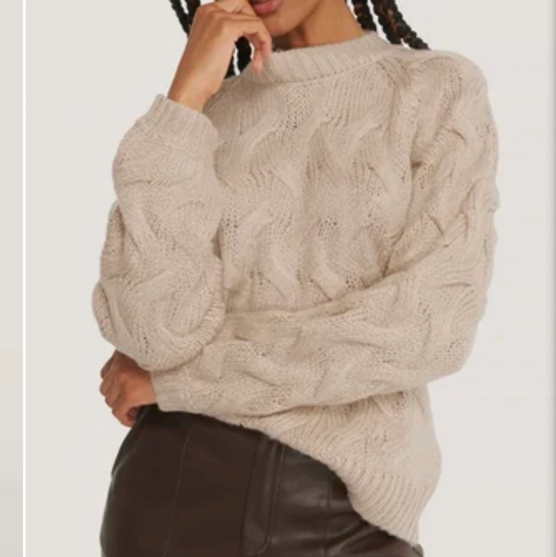 Beige stickad tröja från NA-KD - 90