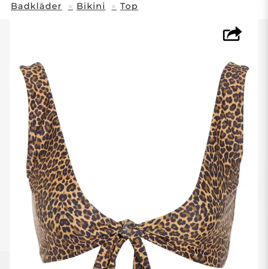 Leopard Bikinitopp från NELLY - 90