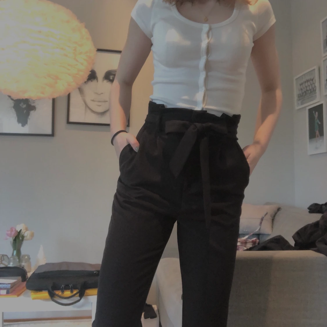 Chinos med rosett! - 90