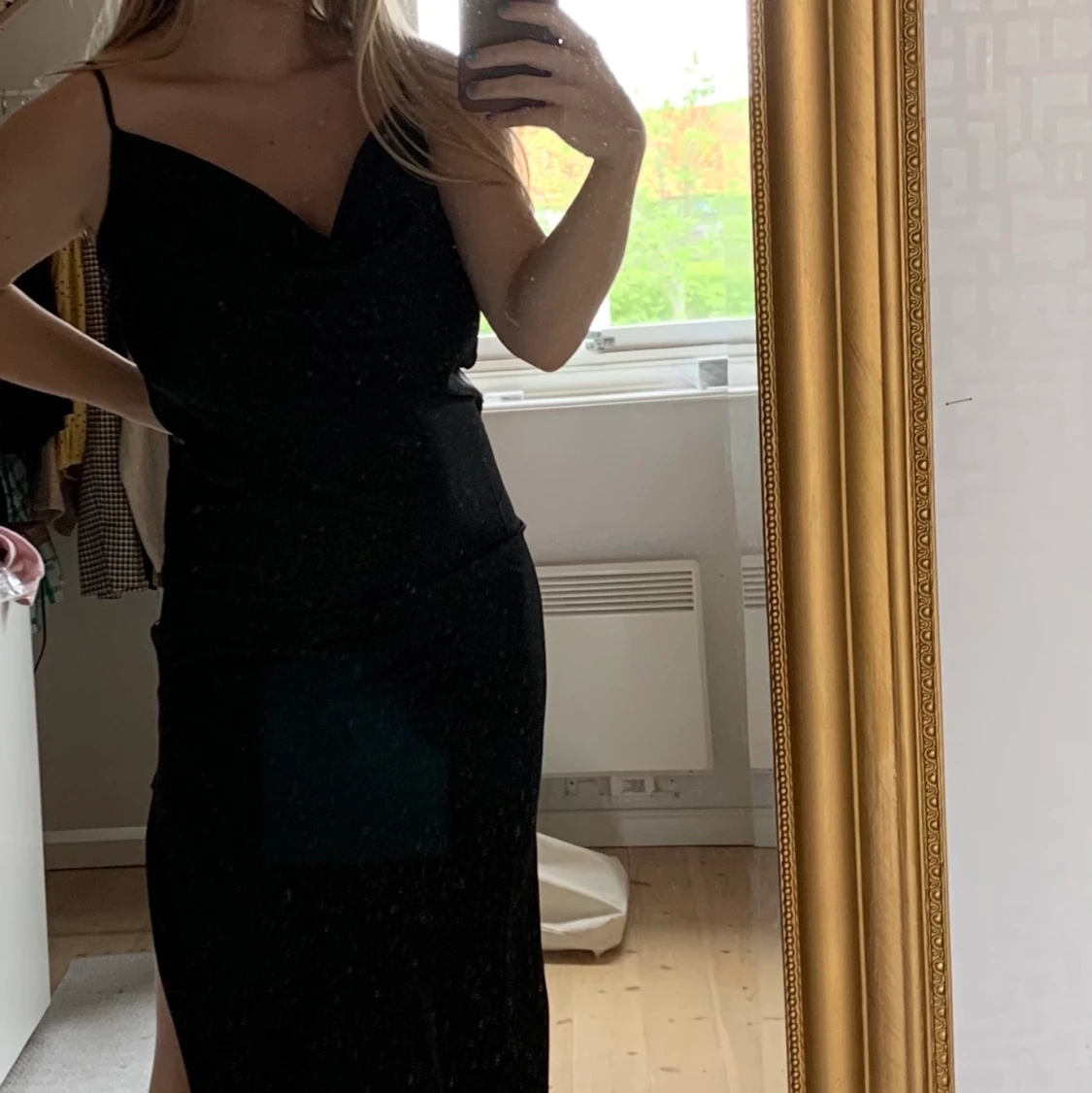 Satin klänning - 91