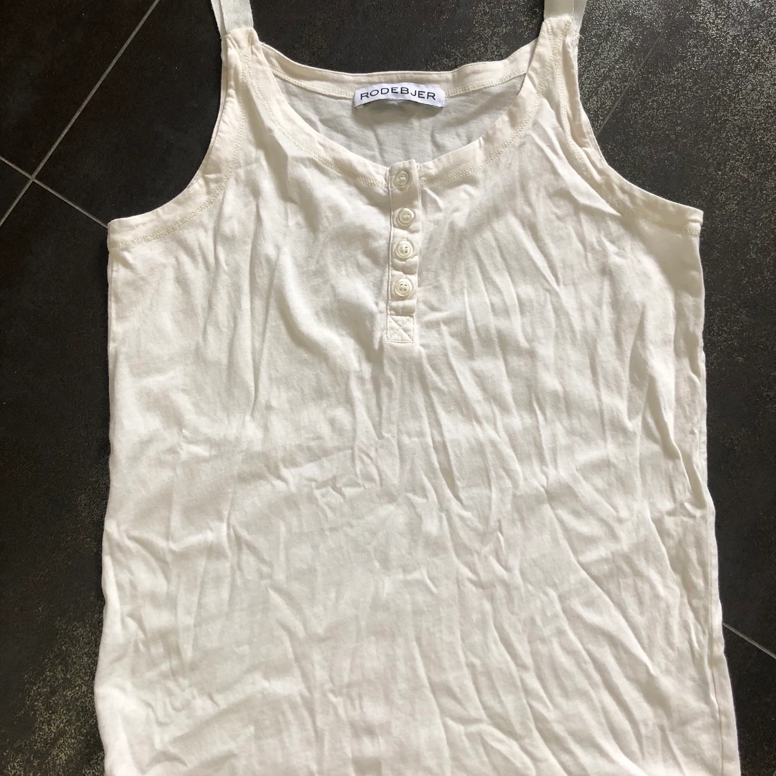 T shirt rodebjer topp vit S