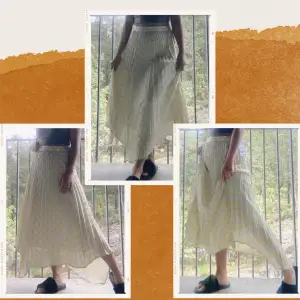 En flowy och ljus färgad kjol som passar perfekt till sommaren! 🌼🌞 Helt ny och i storlek medium 😍  (nypris 399:-) ❤️ priset kan diskuteras ❤️