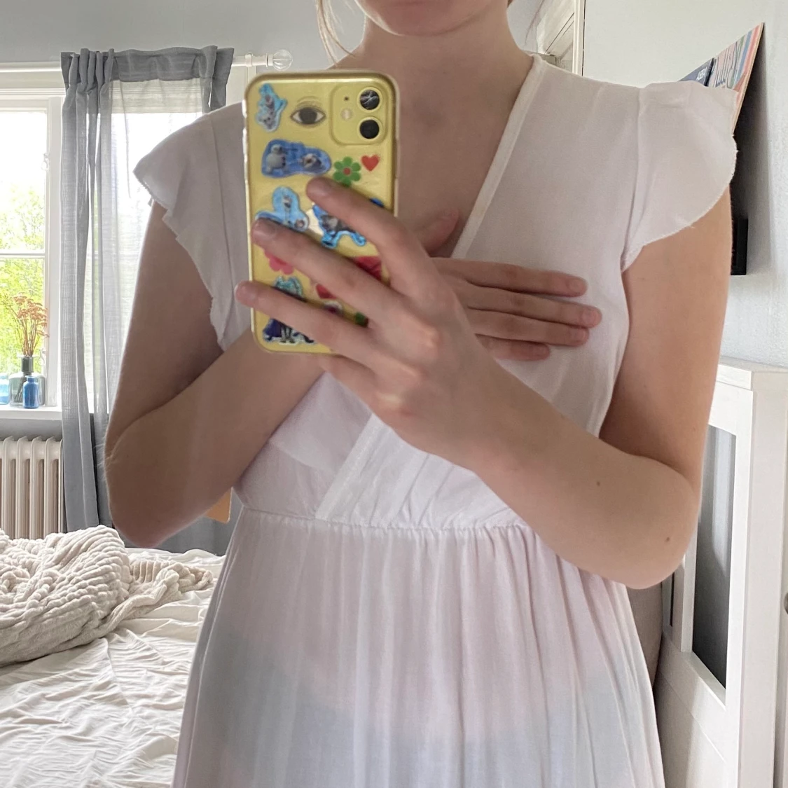 Vit sommarklänning - 90