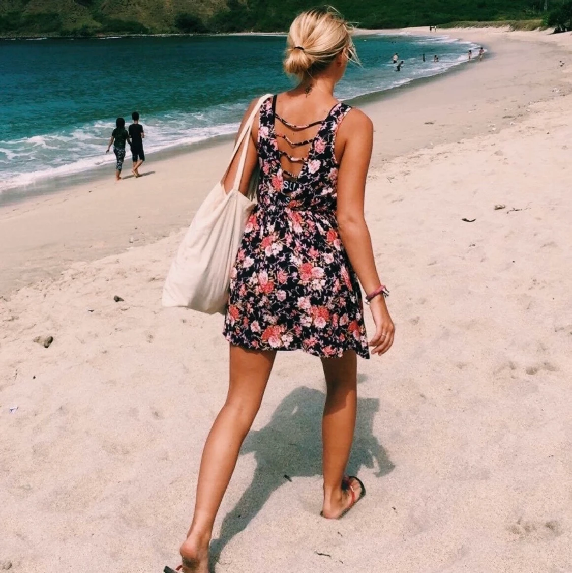 Mönstrad ripcurl klänning 