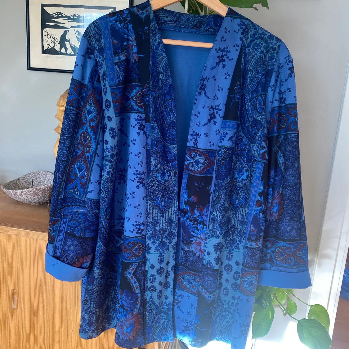 Blå kimono 