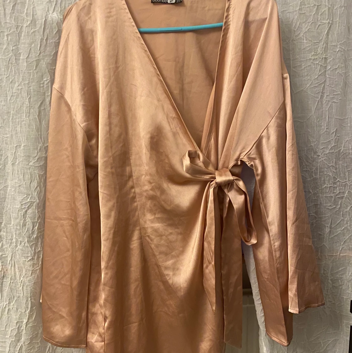 Satin Wrap Dress