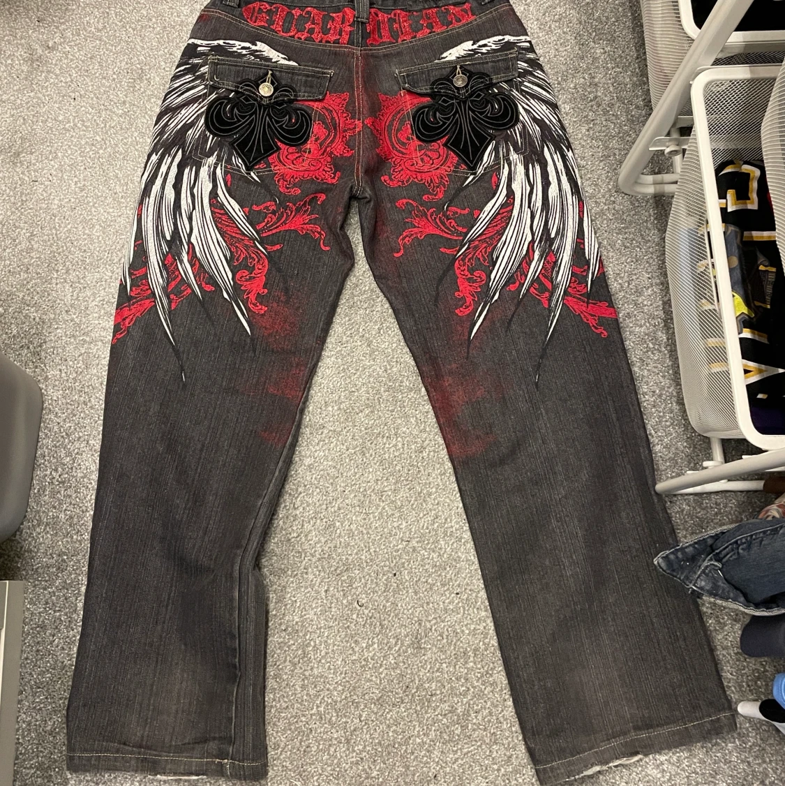 Raw denim byxor 32/32  - 90